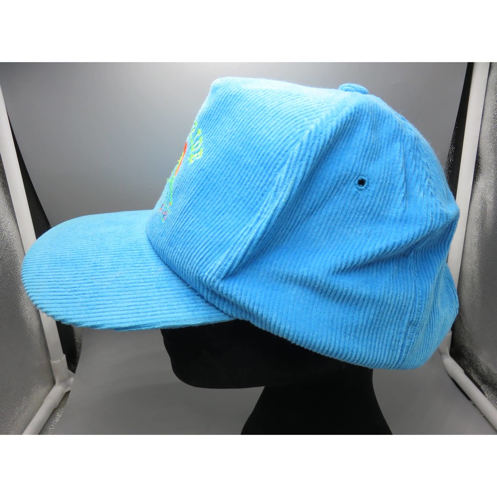 Vintage Corduroy Baseball Snapback Hat Telluride Colorado Yupoong Korea Mint - Picture 3 of 13